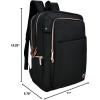imageSwissdigital Design Business Backpack For Women with Rose GoldTone Zippers College Travel Laptop Backpack With Apple Find My NetworkFits 156 inch LaptopBlack  KATY ROSEBlack