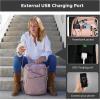 imageSwissdigital Design Business Backpack For Women with Rose GoldTone Zippers College Travel Laptop Backpack With Apple Find My NetworkFits 156 inch LaptopBlack  KATY ROSEBlack