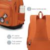 imageSwissdigital Design Cool Backpack Stylish School Laptop Backpack with Fun Personalized Patches Fits 16 Inch Notebook Travel Bag Pefect for Boys ampamp Girls Pale Pink BERIKON  Includes 3 PatchesBurnt Orange