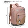 imageSwissdigital Design Cool Backpack Stylish School Laptop Backpack with Fun Personalized Patches Fits 16 Inch Notebook Travel Bag Pefect for Boys ampamp Girls Pale Pink BERIKON  Includes 3 PatchesMocha Brown