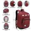 imageSwissdigital Design Cool Backpack Stylish School Laptop Backpack with Fun Personalized Patches Fits 16 Inch Notebook Travel Bag Pefect for Boys ampamp Girls Pale Pink BERIKON  Includes 3 PatchesBurgundy