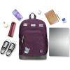 imageSwissdigital Design Cool Backpack Stylish School Laptop Backpack with Fun Personalized Patches Fits 16 Inch Notebook Travel Bag Pefect for Boys ampamp Girls Pale Pink BERIKON  Includes 3 PatchesDark Purple