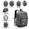 imageSwissdigital Design Cool Backpack Stylish School Laptop Backpack with Fun Personalized Patches Fits 16 Inch Notebook Travel Bag Pefect for Boys ampamp Girls Pale Pink BERIKON  Includes 3 PatchesDark Grey