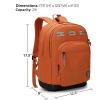 imageSwissdigital Design Cool Backpack Stylish School Laptop Backpack with Fun Personalized Patches Fits 16 Inch Notebook Travel Bag Pefect for Boys ampamp Girls Pale Pink BERIKON  Includes 3 PatchesBurnt Orange