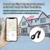 imageSwissdigital Design Finder Keychain Bluetooth Tracker Keys Finder and Item Locator for Keys Bags and More Bluetooth Locator for Personal Items Works with Apple Find My Black SD9508F1 Black 1Pack