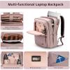 imageSwissdigital Design Laptop Backpack for WomenCollege Bookbags with USB Charging PortCute Computer Backpacks for Work BusinessPink  KATY ROSEPink