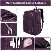 imageSwissdigital Design Laptop Backpack for WomenCollege Bookbags with USB Charging PortCute Computer Backpacks for Work BusinessPink  KATY ROSEPurple
