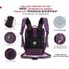 imageSwissdigital Design Laptop Backpack for WomenCollege Bookbags with USB Charging PortCute Computer Backpacks for Work BusinessPink  KATY ROSEPurple Massage