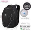 imageSwissdigital Design TSA Laptop Backpack Mens USB Charging Port Large Capacity Business Travel Backpack Black With Apple Find My Network BlackRed  J16BTFB41BlackRed With Sdd Finder