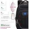 imageSwissdigital Design TSA Laptop Backpack Mens USB Charging Port Large Capacity Business Travel Backpack Black With Apple Find My Network BlackRed  J16BTFB41BlackRed With Sdd Finder