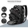 imageSwissdigital Design Travel Backpack for men TSA Friendly USB Charging RFID Protection Business Backpack Fits 156quot Laptops Black  J14BRBlackBrown