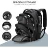 imageSwissdigital Design Travel Backpack for men TSA Friendly USB Charging RFID Protection Business Backpack Fits 156quot Laptops Black  J14BRBlackGrey