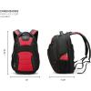 imageSwissdigital Design Travel Backpack for men TSA Friendly USB Charging RFID Protection Business Backpack Fits 156quot Laptops Black  J14BRBlackRed