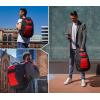 imageSwissdigital Design Travel Backpack for men TSA Friendly USB Charging RFID Protection Business Backpack Fits 156quot Laptops Black  J14BRBlackRed
