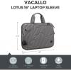 imageSwissdigital Design VACALLO 1416inch Laptop Sleeves for men and women WaterResistant Carrying Case Light Gray SD852204