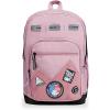 imageSwissdigital Design Cool Backpack Stylish School Laptop Backpack with Fun Personalized Patches Fits 16 Inch Notebook Travel Bag Pefect for Boys ampamp Girls Pale Pink BERIKON  Includes 3 PatchesPale Pink