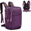 imageSwissdigital Design Laptop Backpack for WomenCollege Bookbags with USB Charging PortCute Computer Backpacks for Work BusinessPink  KATY ROSEPurple Massage