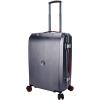 imageSwissdigital Digtrak Positionable Spinner Wheels LuggageLightweight SuitcaseGreyCarryOn 24 Inch