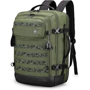 imageSWISSDIGITAL DESIGN Camera Backpack with USB Charging Port Travel Camera Case With RFID Pockets Large Capacity Photography BackpackDark Khaki  BERG PRODark Green