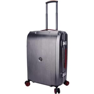 imageSwissdigital Deluxe Tech SilverTone 24quot GPRS TSAFriendly USB Charging Travel Luggage SD4807G10224