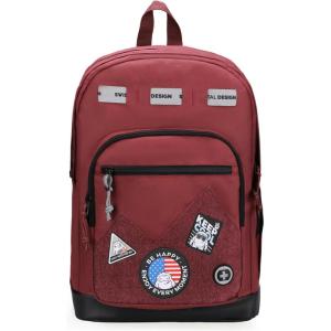 imageSwissdigital Design Cool Backpack Stylish School Laptop Backpack with Fun Personalized Patches Fits 16 Inch Notebook Travel Bag Pefect for Boys ampamp Girls Pale Pink BERIKON  Includes 3 PatchesBurgundy