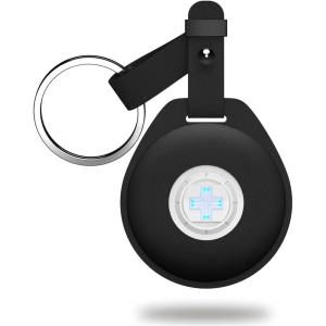 imageSwissdigital Design Finder Keychain Bluetooth Tracker Keys Finder and Item Locator for Keys Bags and More Bluetooth Locator for Personal Items Works with Apple Find My Black SD9508F1 Black 1Pack
