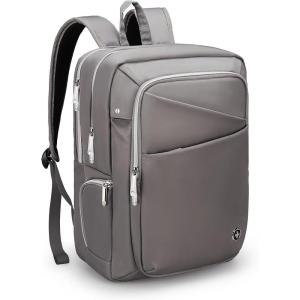 imageSwissdigital Design Laptop Backpack for WomenCollege Bookbags with USB Charging PortCute Computer Backpacks for Work BusinessPink  KATY ROSEGrey