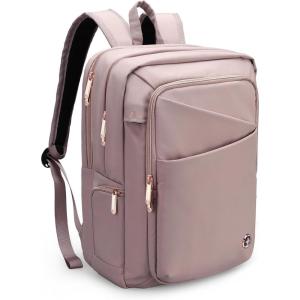imageSwissdigital Design Laptop Backpack for WomenCollege Bookbags with USB Charging PortCute Computer Backpacks for Work BusinessPink  KATY ROSEPink