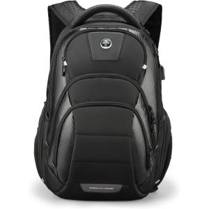 imageSwissdigital Design Travel Backpack for men TSA Friendly USB Charging RFID Protection Business Backpack Fits 156quot Laptops Black  J14BRBlack 17inch
