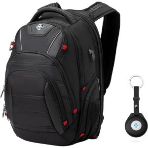 imageSwissdigital Design Travel Backpack for men TSA Friendly USB Charging RFID Protection Business Backpack Fits 156quot Laptops Black  J14BRBlackFinder
