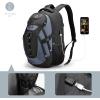 imageSwissdigital Design Laptop Backpack with USB Charging Port Travel Backpack Fits 156 inches Computer 31L College School Backpack for Men BlueBlack  SD803Haze BlueBlack