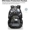 imageSwissdigital Design Laptop Backpack with USB Charging Port Travel Backpack Fits 156 inches Computer 31L College School Backpack for Men BlueBlack  SD803Starry Sky