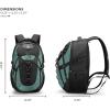 imageSwissdigital Design Laptop Backpack with USB Charging Port Travel Backpack Fits 156 inches Computer 31L College School Backpack for Men BlueBlack  SD803Lake GreenBlack