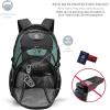 imageSwissdigital Design Laptop Backpack with USB Charging Port Travel Backpack Fits 156 inches Computer 31L College School Backpack for Men BlueBlack  SD803Lake GreenBlack