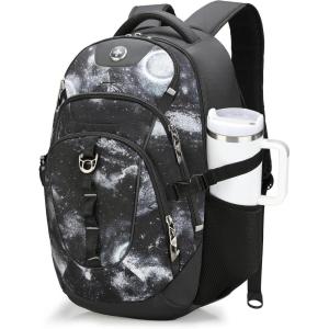 imageSwissdigital Design Laptop Backpack with USB Charging Port Travel Backpack Fits 156 inches Computer 31L College School Backpack for Men BlueBlack  SD803Starry Sky