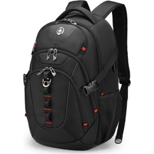 imageSwissdigital Design Laptop Backpack with USB Charging Port Travel Backpack Fits 156 inches Computer 31L College School Backpack for Men BlueBlack  SD803Black