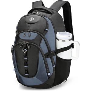 imageSwissdigital Design Laptop Backpack with USB Charging Port Travel Backpack Fits 156 inches Computer 31L College School Backpack for Men BlueBlack  SD803Haze BlueBlack