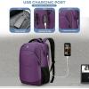 imageSwissdigital Design Business Laptop Backpack College Laptops Backpack with USB Charging Port for Men and Women Fits 16 Inch Notebook Mauve Grey  SD167005Purple