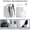 imageSwissdigital Design Business Laptop Backpack College Laptops Backpack with USB Charging Port for Men and Women Fits 16 Inch Notebook Mauve Grey  SD167005Mauve Grey