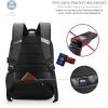 imageSwissdigital Design Travel Laptop Backpack Laptops Backpack with USB Charging Port for Men Women Fits 16 Inch Notebook Black  SD167001Black