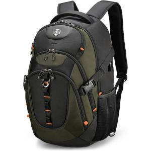 imageSwissdigital Design Laptop Backpack Travel Backpack with USB Charging Port Fits 156 inches Computer 31L College School Bookbag for Men Black  SD80301OliveBlack