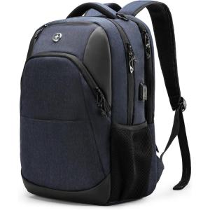 imageSwissdigital Design Travel Laptop Backpack Laptops Backpack with USB Charging Port for Men Women Fits 16 Inch Notebook Black  SD167001Dark Blue