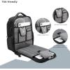 imageSwissdigital Design Men Laptop Backpack with Apple Find My Business Travel Backpack with USB Charging Port and RFID Protection Fits Laptops up to 156 Inch  SD1695BT01301Black