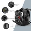 imageSwissdigital Design Mens 17 Inch Laptop Backpack with Apple Find My Network and USB Charging Port Large Capacity Business Travel Backpack for College and Business Black  SD1643FB0117Inch