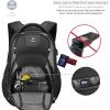imageSwissdigital Design Mens 17 Inch Laptop Backpack with Apple Find My Network and USB Charging Port Large Capacity Business Travel Backpack for College and Business Black  SD1643FB0117Inch