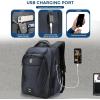 imageSwissdigital Design Mens Laptop Backpack for College and Business Travel with Integrated USB Charging Port and RFID Protection Fits Laptops up to 156 Inch Black  SD169501Blue