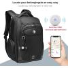imageSwissdigital Design Mens Laptop Backpack for College and Business Travel with Integrated USB Charging Port and RFID Protection Fits Laptops up to 156 Inch Black  SD169501Blackfinder