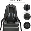 imageSwissdigital Design Mens Laptop Backpack for College and Business Travel with Integrated USB Charging Port and RFID Protection Fits Laptops up to 156 Inch Black  SD169501Black