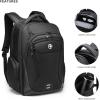 imageSwissdigital Design Mens Laptop Backpack for College and Business Travel with Integrated USB Charging Port and RFID Protection Fits Laptops up to 156 Inch Black  SD169501Black