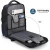 imageSwissdigital Design Mens Laptop Backpack for College and Business Travel with Integrated USB Charging Port and RFID Protection Fits Laptops up to 156 Inch Black  SD169501Blue